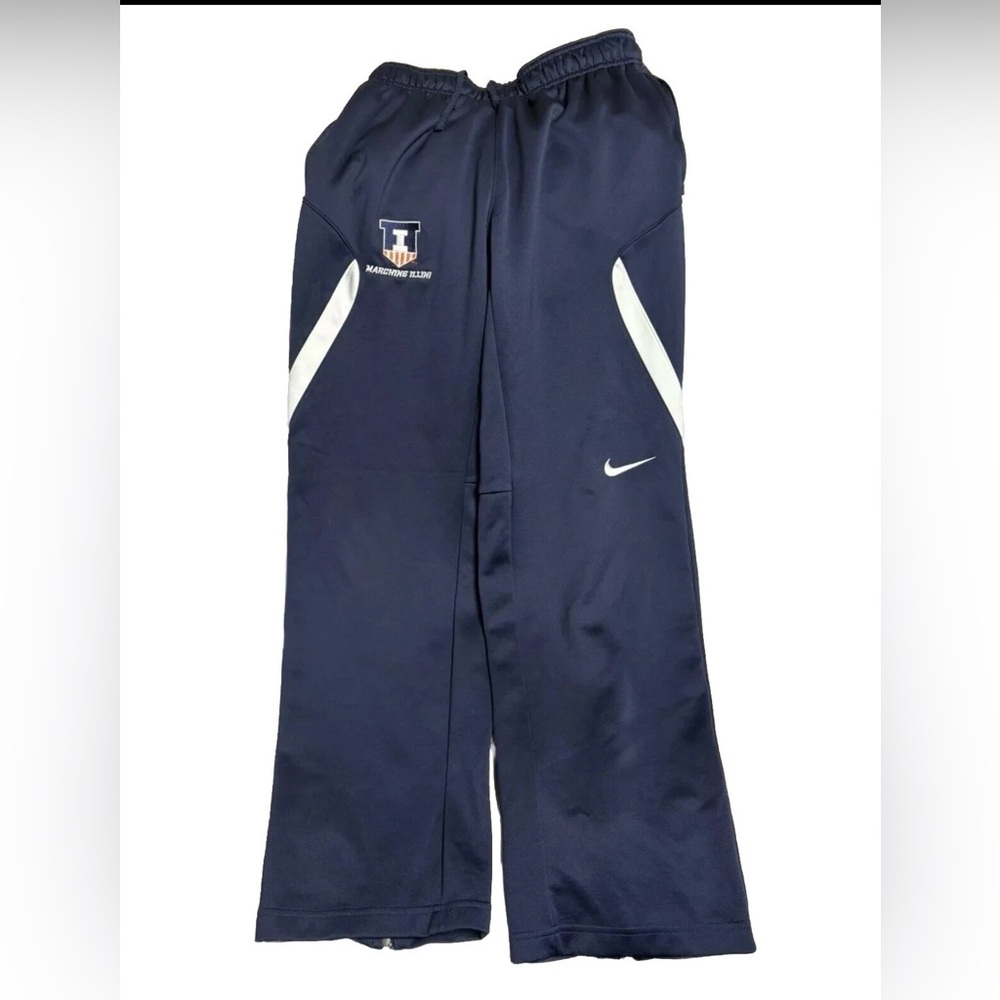 Nike Sweatpants Mens S University of Illinois Fighting Illini Blue Dri-Fit NCAA